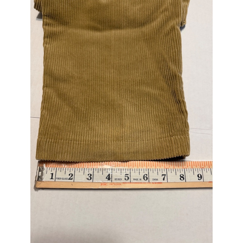 Polo Ralph Lauren Andrew Pant Tan Wide Wale Corduroy Pleated Mens 32x30 Beige - Picture 10 of 10